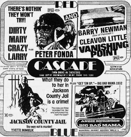 Cascade Drive-In Theatre - Old Ad From Roger Nead (newer photo)